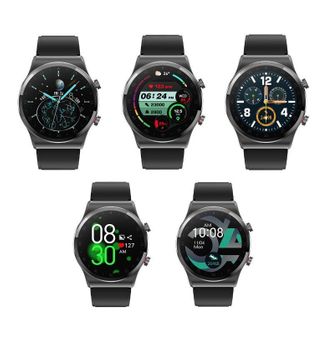 Zegarek Smartwatch męski Hagen na brązowym pasku z rozmowami przez zegarek (4).jpg